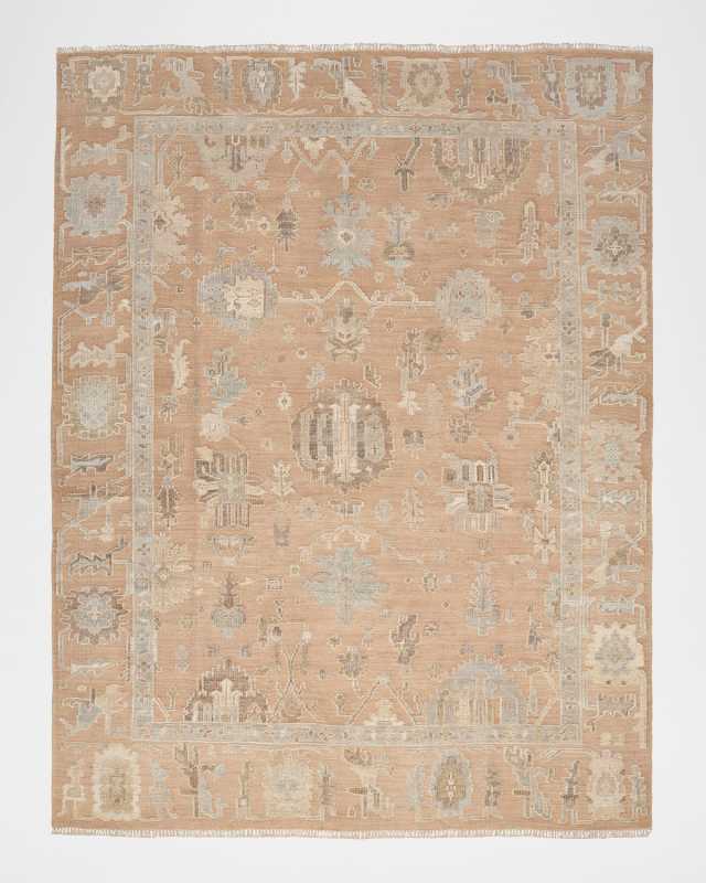 Whispers Mauve Hand-Knotted Rug, 9' x 12'